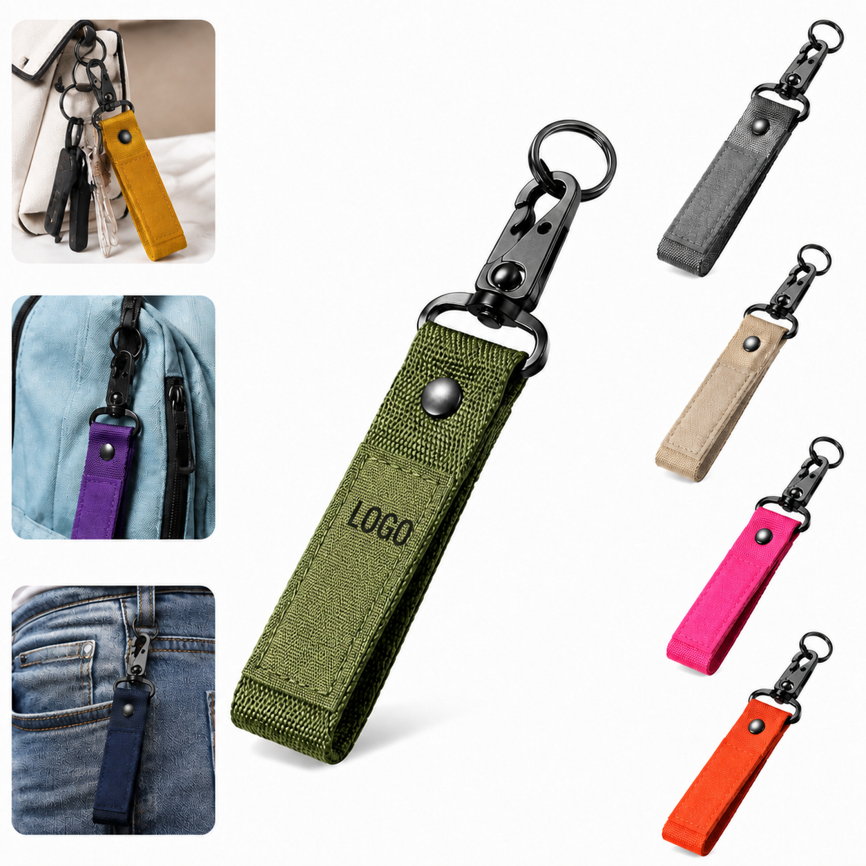 Heavy-Duty Nylon Key Wrist Strap