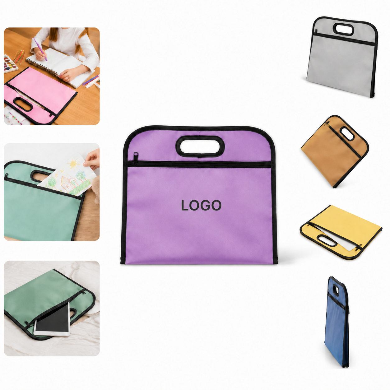 Oxford Cloth Document Organizer Bag