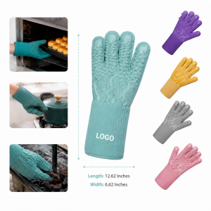 HeatShield Silicone BBQ Gloves, 1 Pair