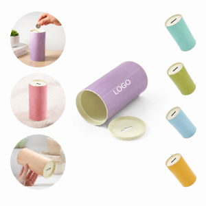 Minimalist Cylindrical Tinplate Piggy Bank