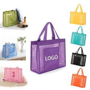 Translucent Striped Tote Bag