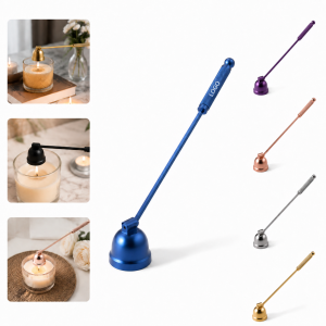 Dual-Purpose Metal Candle Snuffer Lid
